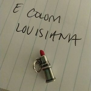 SOLD James Avery Retired lipstick charm